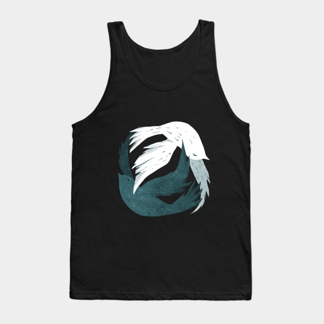 Yin Yang Birds in Flight Tank Top by MichelleScribbles